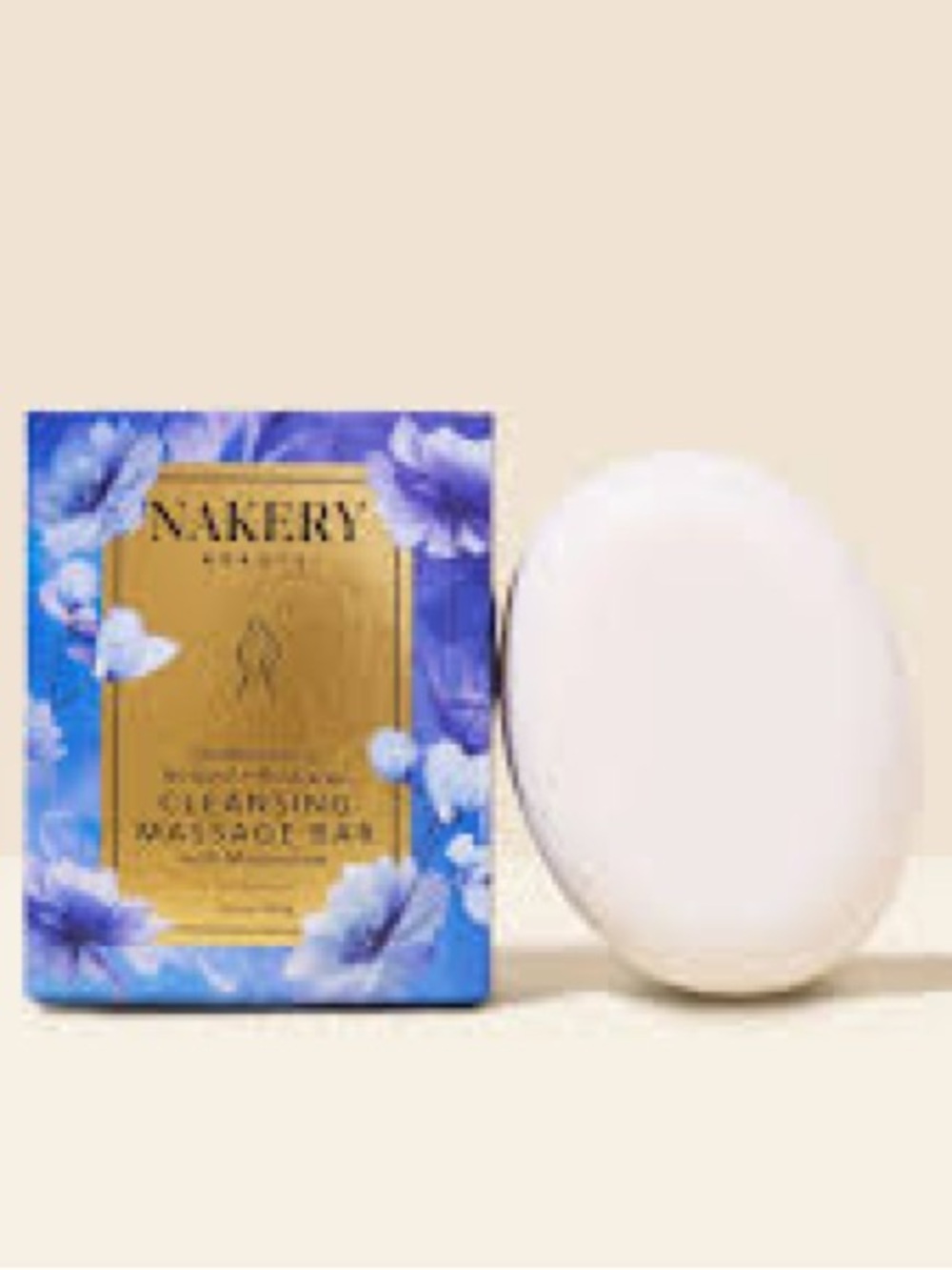 Nakery Beauty SkinRecovery Magnesium Cleansing Massage Bar NIB (box damaged)